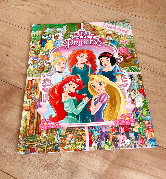 ディズニープリンセス　探し絵　絵本